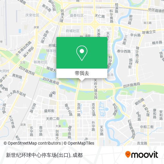 新世纪环球中心停车场(出口)地图