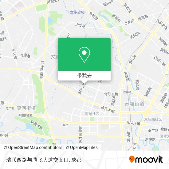 瑞联西路与腾飞大道交叉口地图