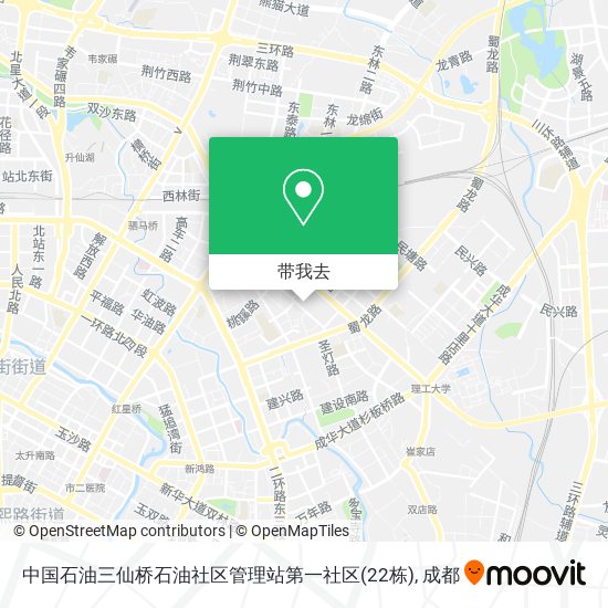 中国石油三仙桥石油社区管理站第一社区(22栋)地图
