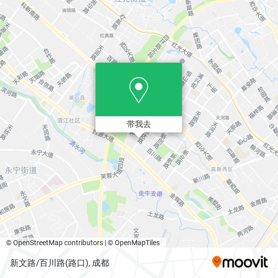 新文路/百川路(路口)地图
