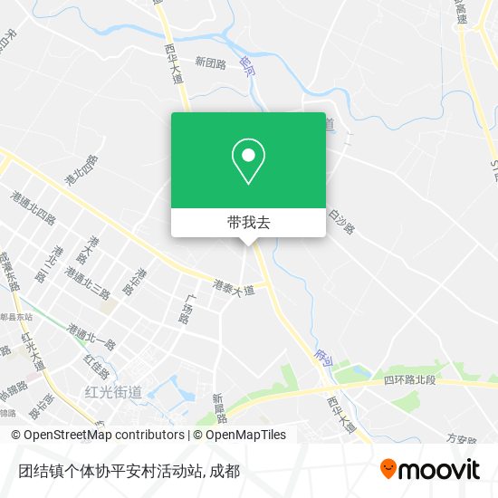 团结镇个体协平安村活动站地图