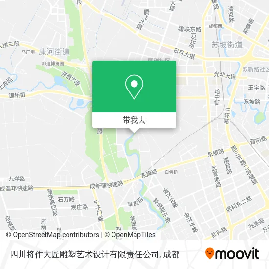 四川将作大匠雕塑艺术设计有限责任公司地图