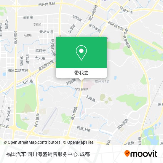 福田汽车·四川海盛销售服务中心地图