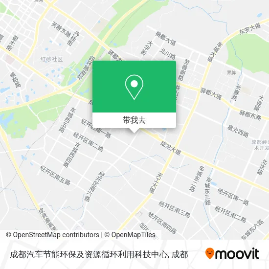 成都汽车节能环保及资源循环利用科技中心地图