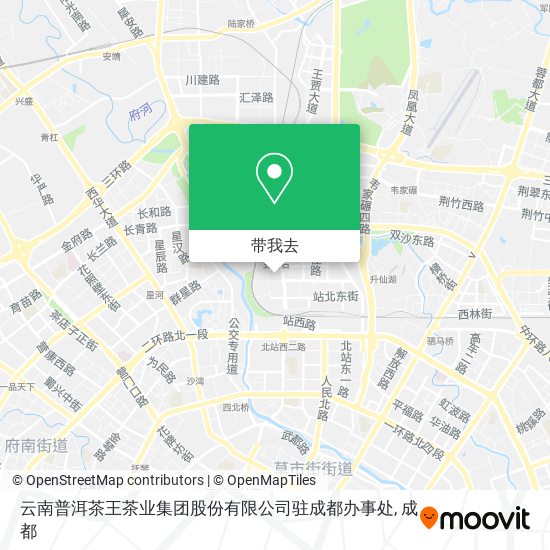 云南普洱茶王茶业集团股份有限公司驻成都办事处地图