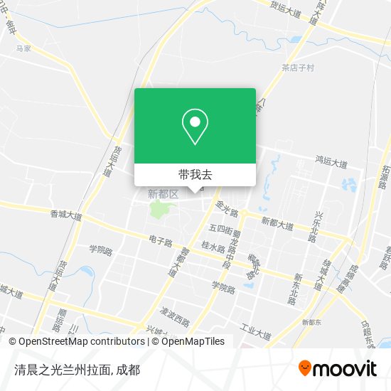 清晨之光兰州拉面地图