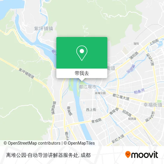 离堆公园-自动导游讲解器服务处地图