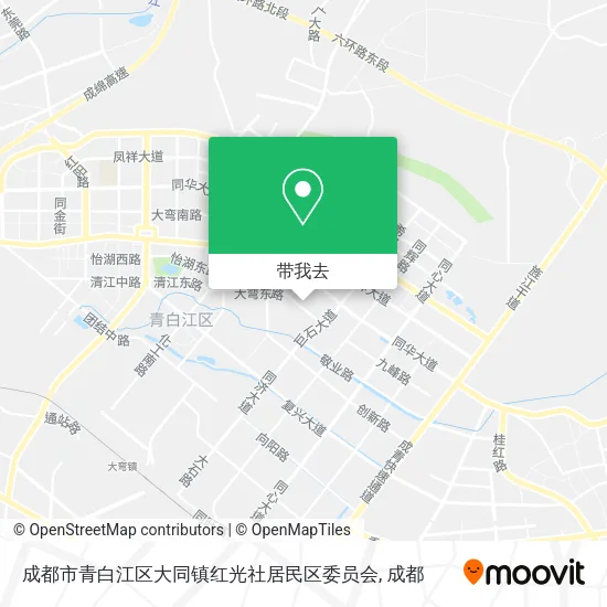 成都市青白江区大同镇红光社居民区委员会地图