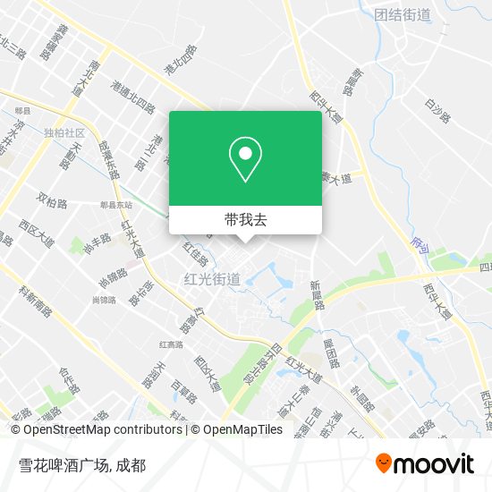 雪花啤酒广场地图