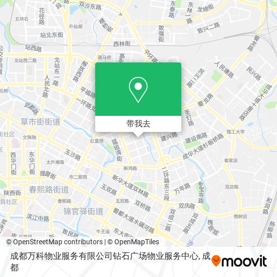 成都万科物业服务有限公司钻石广场物业服务中心地图