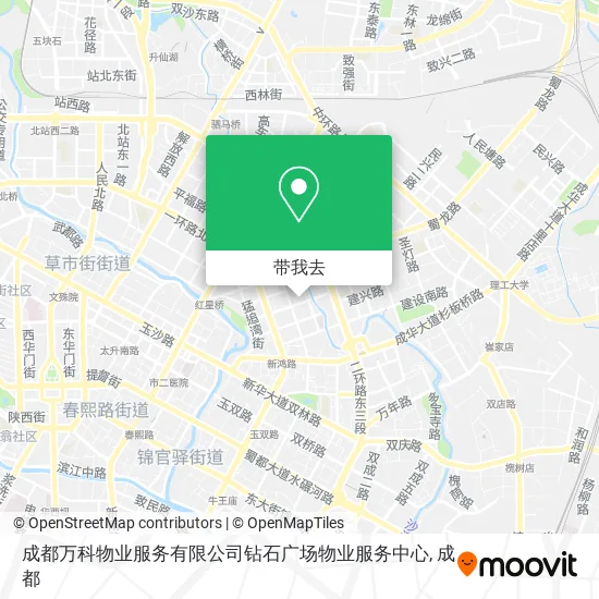 成都万科物业服务有限公司钻石广场物业服务中心地图