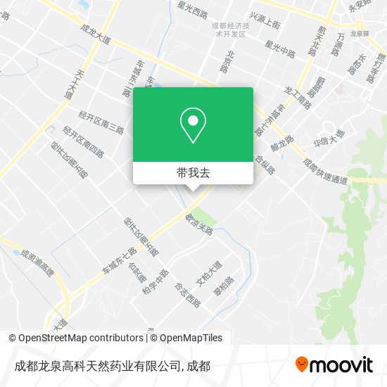 成都龙泉高科天然药业有限公司地图