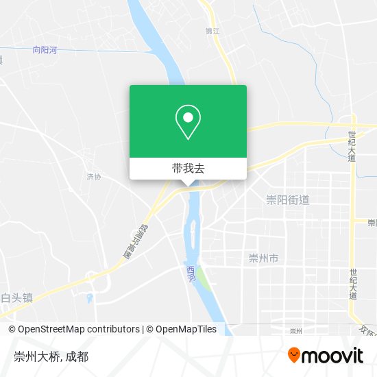 崇州大桥地图