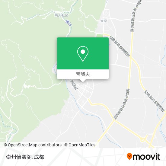 崇州怡鑫阁地图