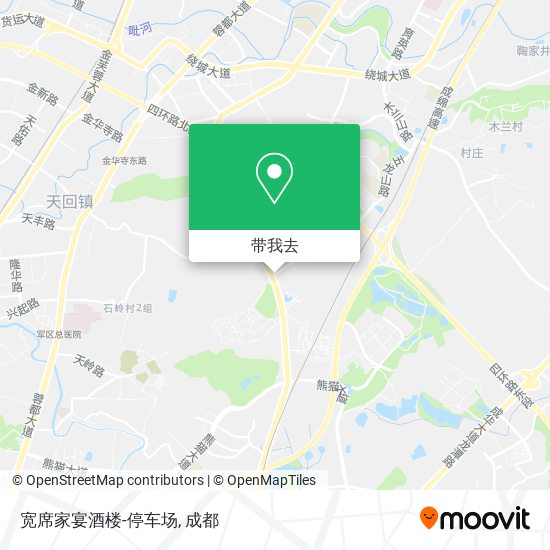 宽席家宴酒楼-停车场地图