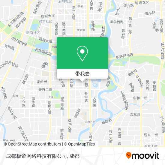 成都极帝网络科技有限公司地图