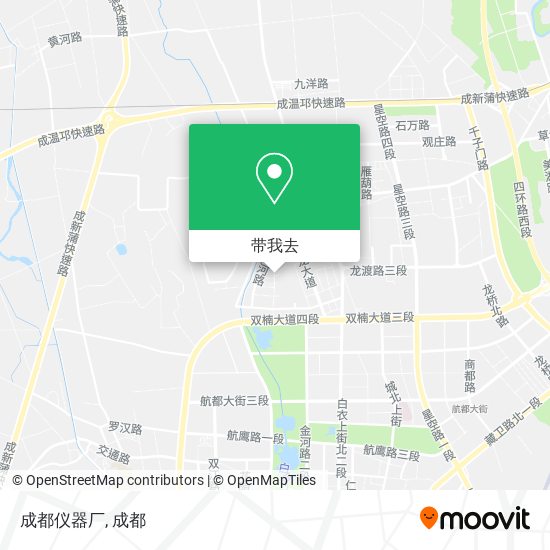 成都仪器厂地图