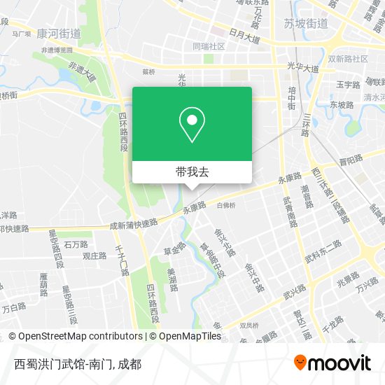 西蜀洪门武馆-南门地图
