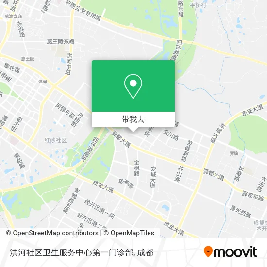 洪河社区卫生服务中心第一门诊部地图
