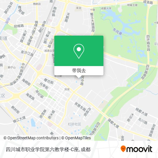 四川城市职业学院第六教学楼-C座地图