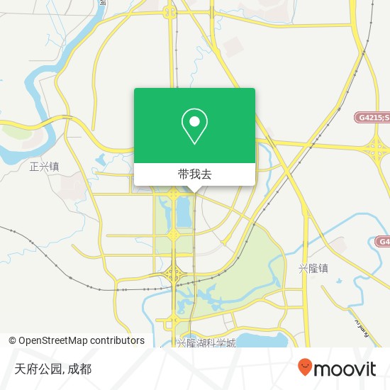 天府公园地图