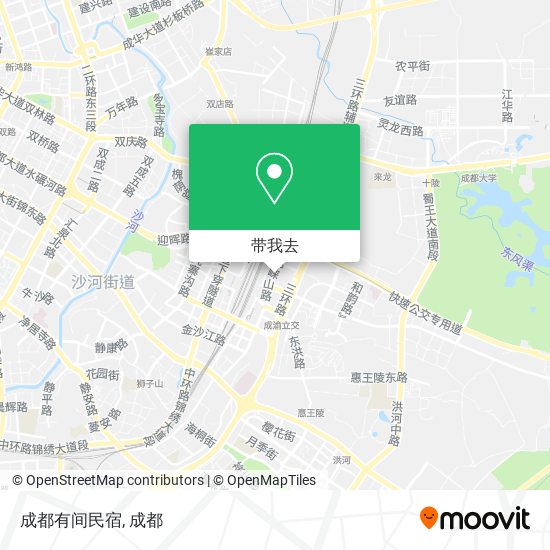 成都有间民宿地图