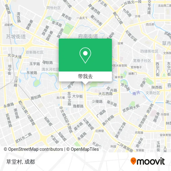 草堂村地图