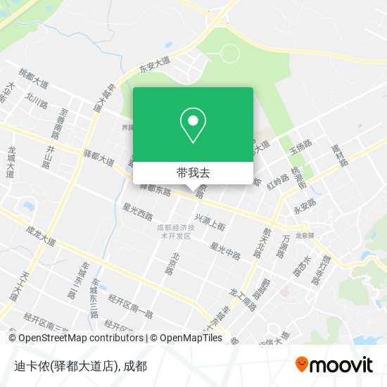 迪卡侬(驿都大道店)地图