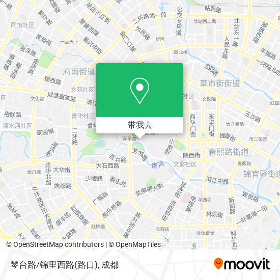 琴台路/锦里西路(路口)地图