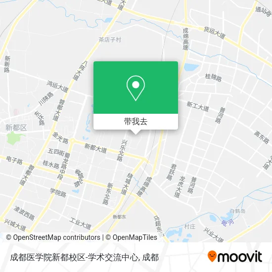 成都医学院新都校区-学术交流中心地图