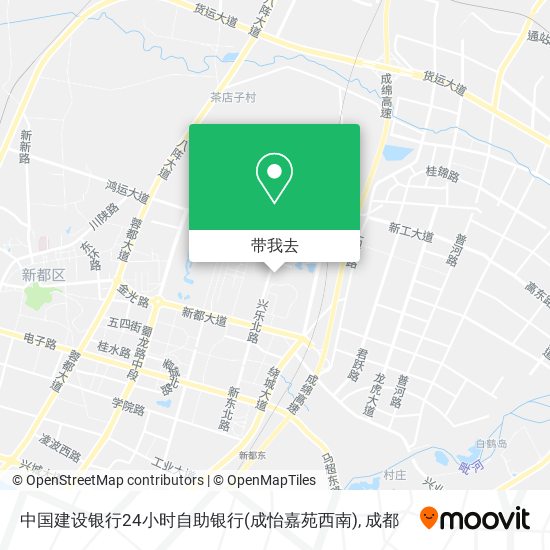 中国建设银行24小时自助银行(成怡嘉苑西南)地图