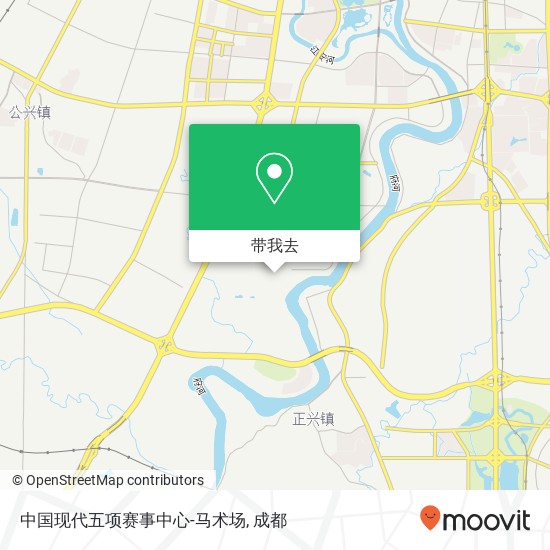 中国现代五项赛事中心-马术场地图