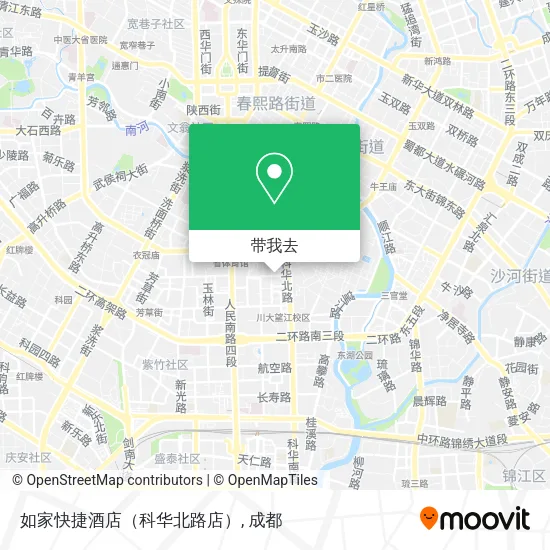 如家快捷酒店（科华北路店）地图