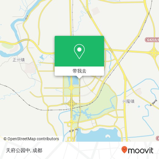 天府公园中地图