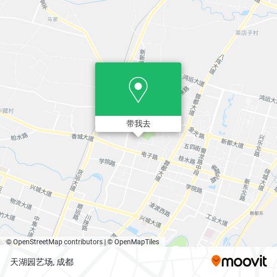 天湖园艺场地图