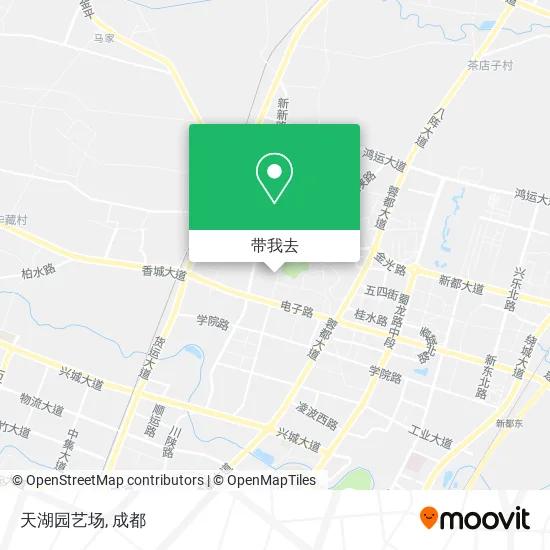 天湖园艺场地图
