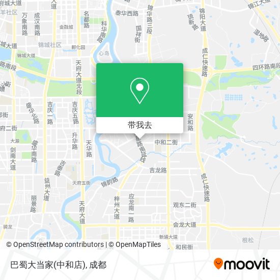 巴蜀大当家(中和店)地图