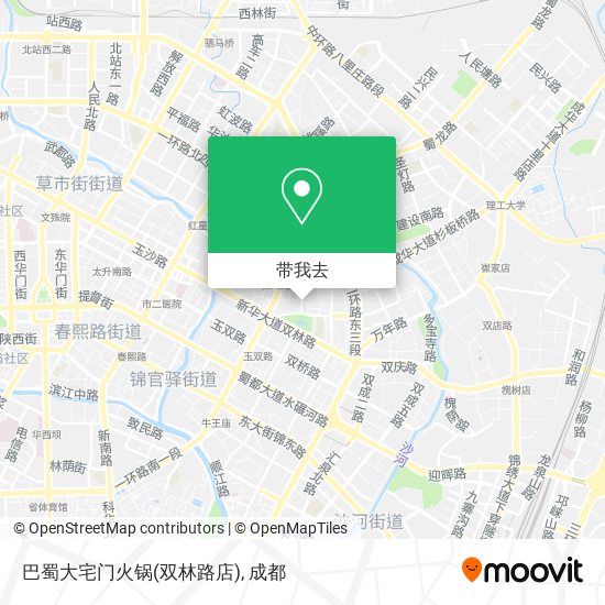 巴蜀大宅门火锅(双林路店)地图