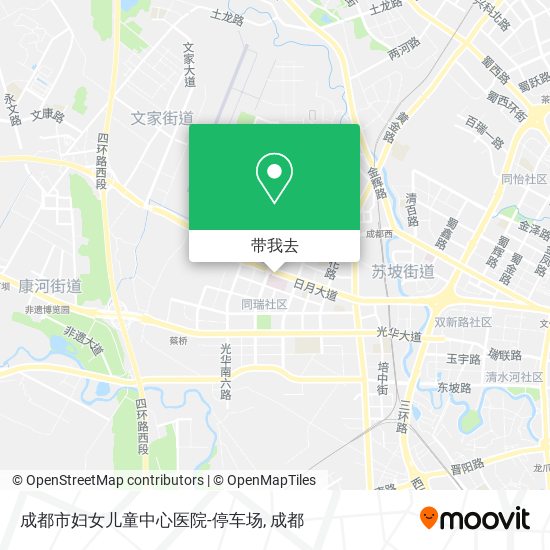 成都市妇女儿童中心医院-停车场地图