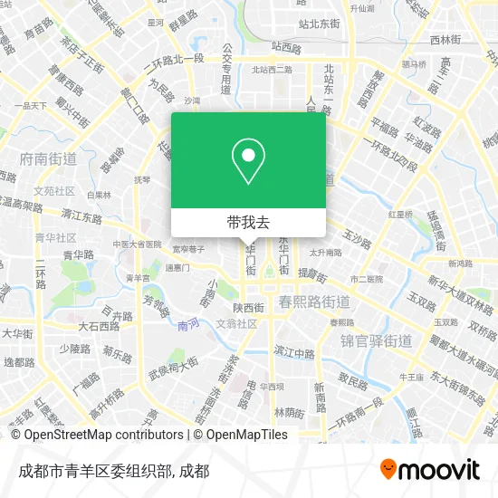 成都市青羊区委组织部地图