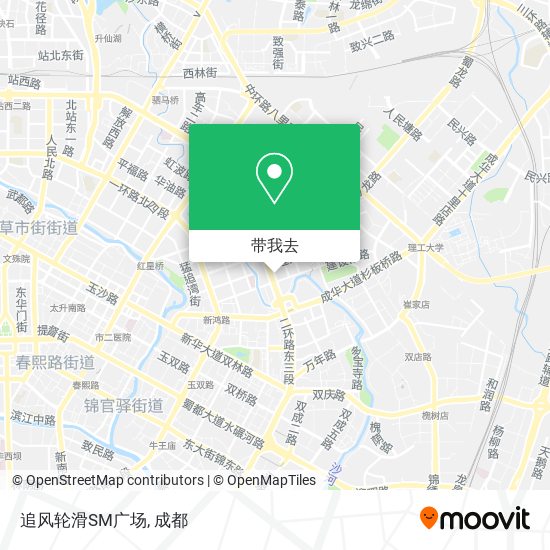 追风轮滑SM广场地图