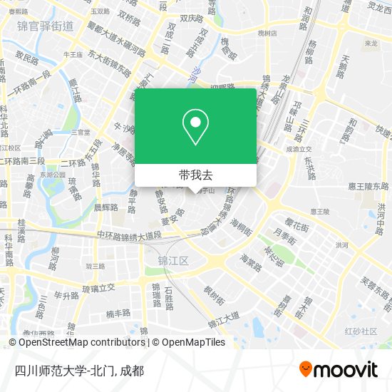 四川师范大学-北门地图