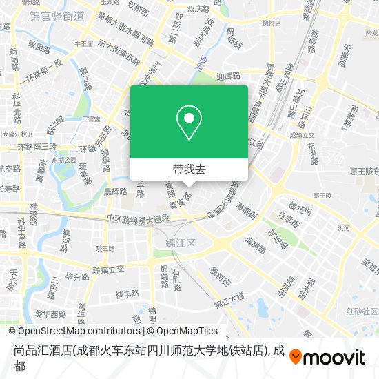 尚品汇酒店(成都火车东站四川师范大学地铁站店)地图