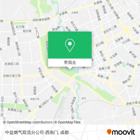 中益燃气双流分公司-西南门地图