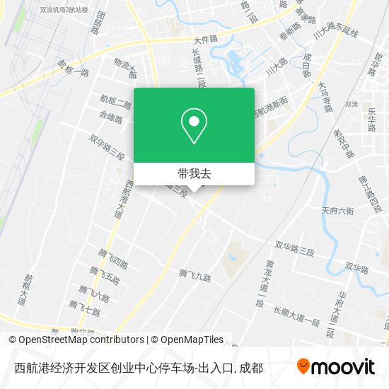 西航港经济开发区创业中心停车场-出入口地图