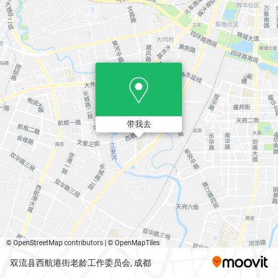 双流县西航港街老龄工作委员会地图