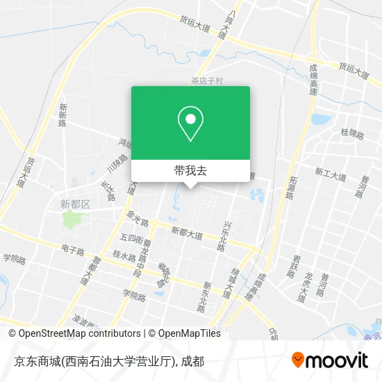 京东商城(西南石油大学营业厅)地图