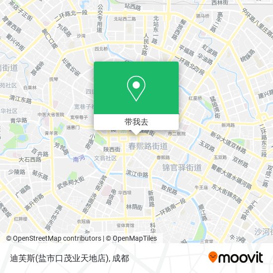 迪芙斯(盐市口茂业天地店)地图