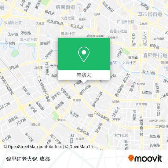 锦里红老火锅地图