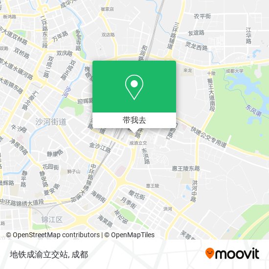 地铁成渝立交站地图